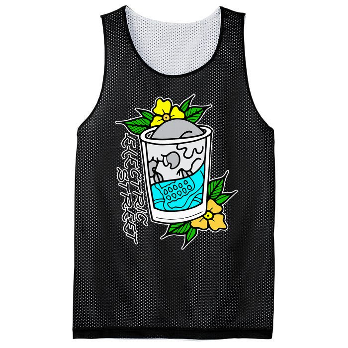 Refresh Kills American Traditional Tattoo Mesh Reversible Basketball Jersey Tank