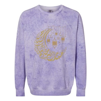 Ramadan Kareem Arabic Gift Ramadan Mubarak Colorblast Crewneck Sweatshirt