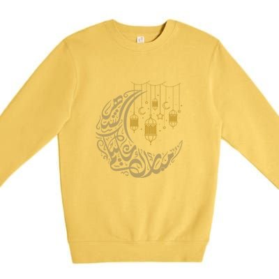 Ramadan Kareem Arabic Gift Ramadan Mubarak Premium Crewneck Sweatshirt