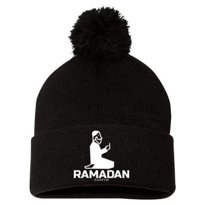 Ramadan Kareem Allah Gift For Ramadan Mubarak Pom Pom 12in Knit Beanie