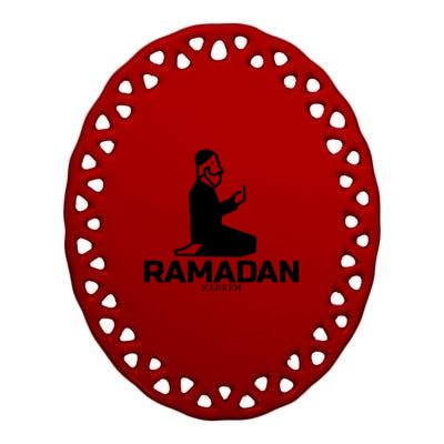 Ramadan Kareem Allah Gift Ramadan Mubarak Ceramic Oval Ornament