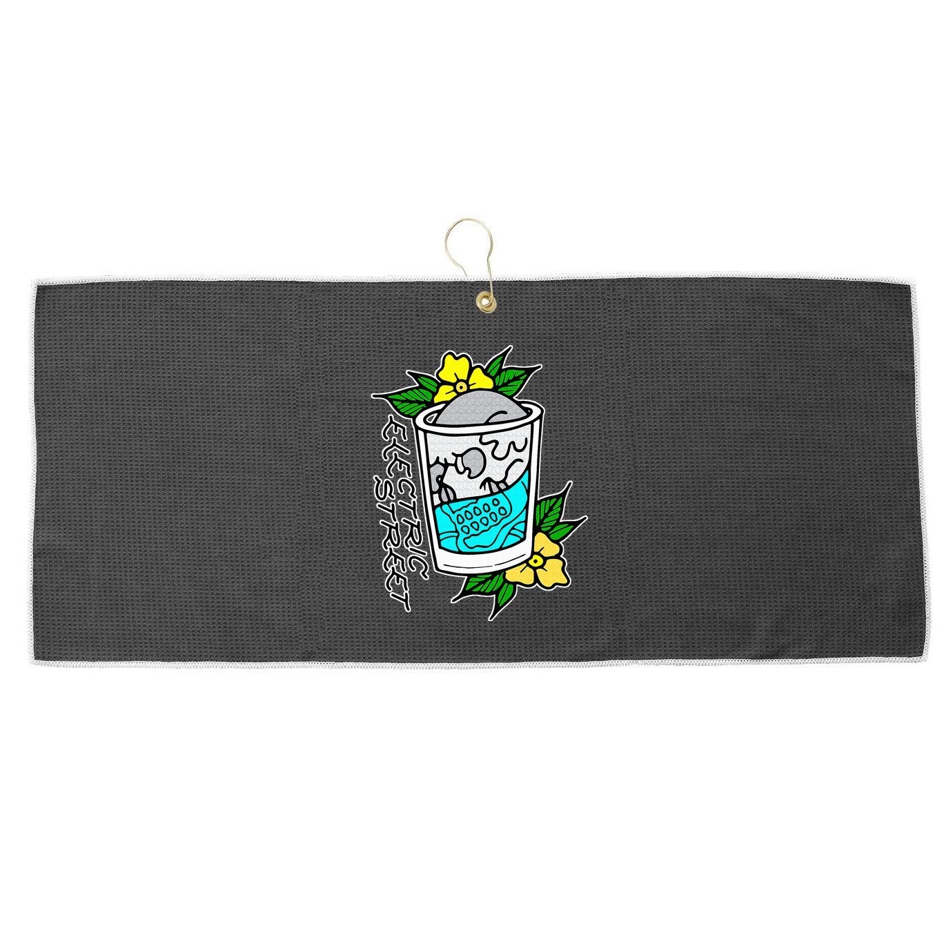 Refreshment Kills American Traditional Tattoo  Large Microfiber Waffle Golf Towel