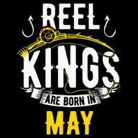 Reel Kings Are Born In May Fishing Birthday Impact Tech Backpack