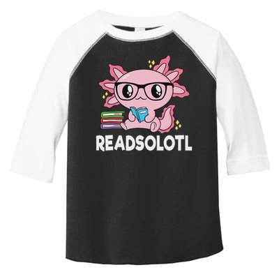 Readsolotl Kawaii Axolotl Book Lover Funny Reading Toddler Fine Jersey T-Shirt