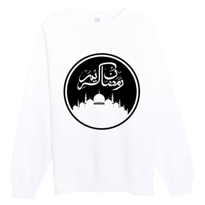 Ramadan Kareem Arabic Words Premium Crewneck Sweatshirt