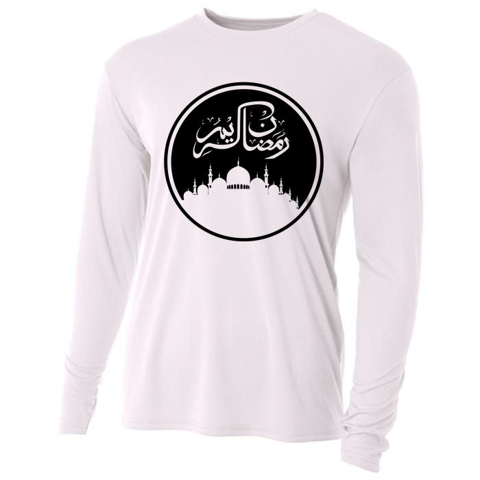 Ramadan Kareem Arabic Words Cooling Performance Long Sleeve Crew