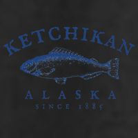 Retro Ketchikan Alaska Fishing Adult Drive Performance Visor