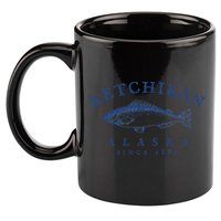 Retro Ketchikan Alaska Fishing 11oz C Handle Ceramic Mug