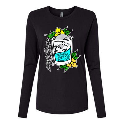 Refreshment Kills American Traditional Tattoo Womens Cotton Relaxed Long Sleeve T-Shirt