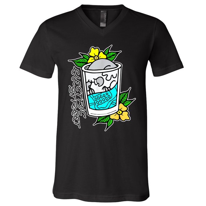 Refreshment Kills American Traditional Tattoo V-Neck T-Shirt