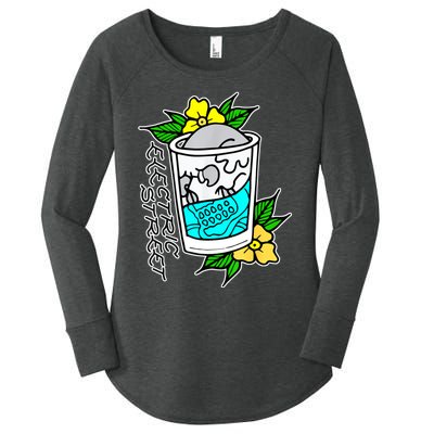 Refreshment Kills American Traditional Tattoo Women's Perfect Tri Tunic Long Sleeve Shirt