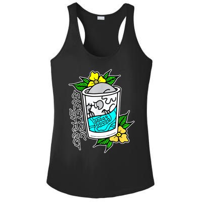 Refreshment Kills American Traditional Tattoo Ladies PosiCharge Competitor Racerback Tank