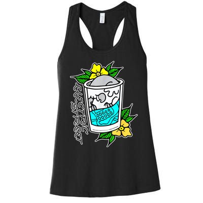 Refreshment Kills American Traditional Tattoo Women's Racerback Tank