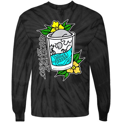 Refreshment Kills American Traditional Tattoo Tie-Dye Long Sleeve Shirt