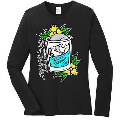 Refreshment Kills American Traditional Tattoo Ladies Long Sleeve Shirt