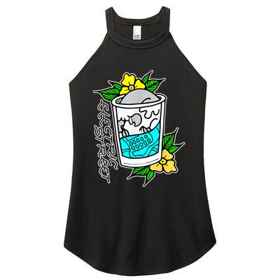 Refreshment Kills American Traditional Tattoo Women’s Perfect Tri Rocker Tank