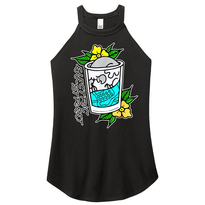 Refreshment Kills American Traditional Tattoo Women's Perfect Tri Rocker Tank