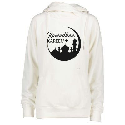 Ramadan Kareem Arabic Ramadan Mubarak Gift Womens Funnel Neck Pullover Hood