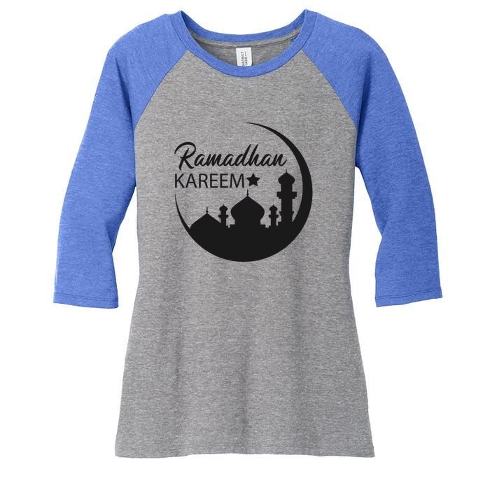 Ramadan Kareem Arabic Ramadan Mubarak Gift Women's Tri-Blend 3/4-Sleeve Raglan Shirt