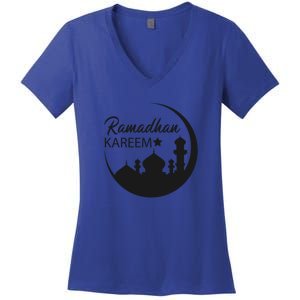 Ramadan Kareem Arabic Ramadan Mubarak Gift Women's V-Neck T-Shirt