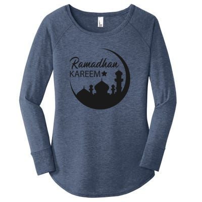 Ramadan Kareem Arabic Ramadan Mubarak Gift Women's Perfect Tri Tunic Long Sleeve Shirt