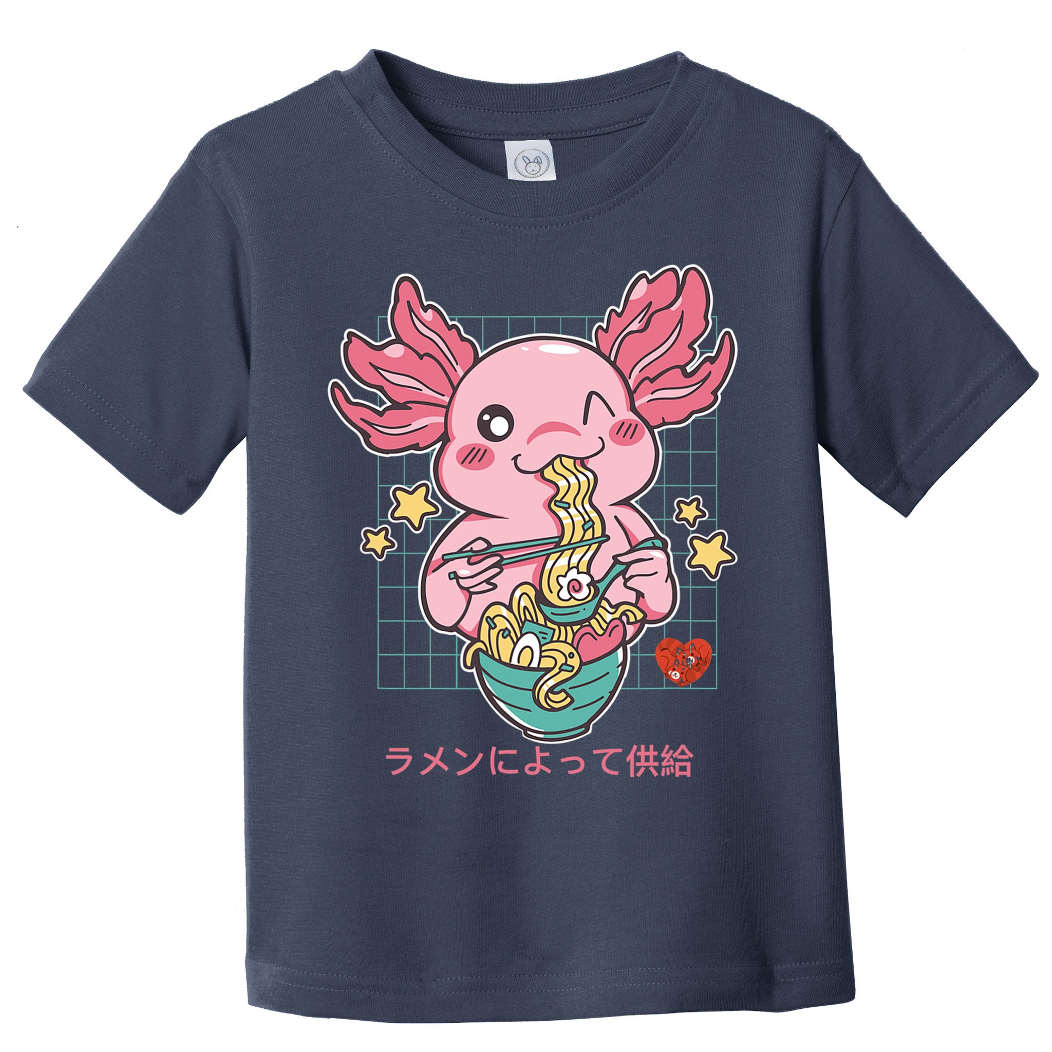 Ramen Kawaii Axolotl Eating Ramen Noodles Anime Toddler T-Shirt