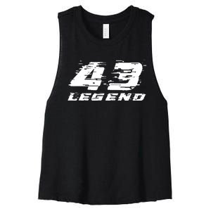 RIP Ken Block 43 Hoonigan Racing Division Legend Racer Women's Racerback Cropped Tank