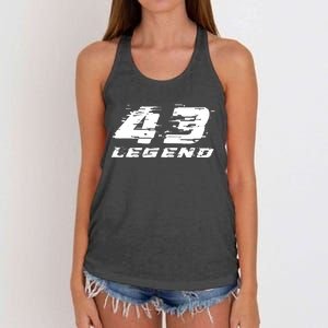 RIP Ken Block 43 Hoonigan Racing Division Legend Racer Women's Knotted Racerback Tank