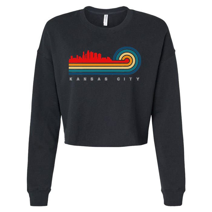 Retro Kansas City Cropped Pullover Crew
