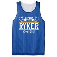 Ryker Keep Calm And Let Ryker Handle That Gift Mesh Reversible Basketball Jersey Tank