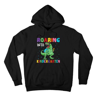 Roaring Kindergarten Cool Dinosaur Back To School Kids Hoodie