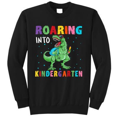 Roaring Kindergarten Cool Dinosaur Back To School Kids Sweatshirt