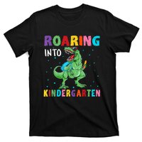 Roaring Kindergarten Cool Dinosaur Back To School Kids T-Shirt