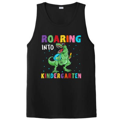 Roaring Kindergarten Cool Dinosaur Back To School Kids PosiCharge Competitor Tank