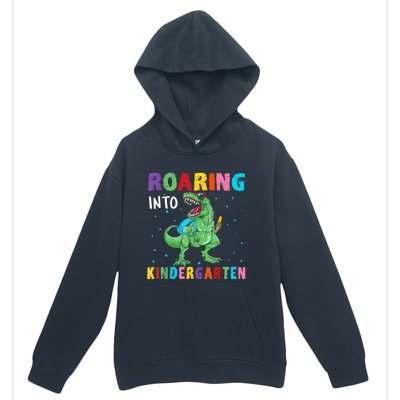 Roaring Kindergarten Cool Dinosaur Back To School Kids Urban Pullover Hoodie