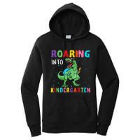 Roaring Kindergarten Cool Dinosaur Back To School Women's Pullover Hoodie