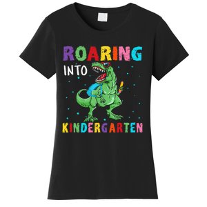 Roaring Kindergarten Cool Dinosaur Back To School Women's T-Shirt