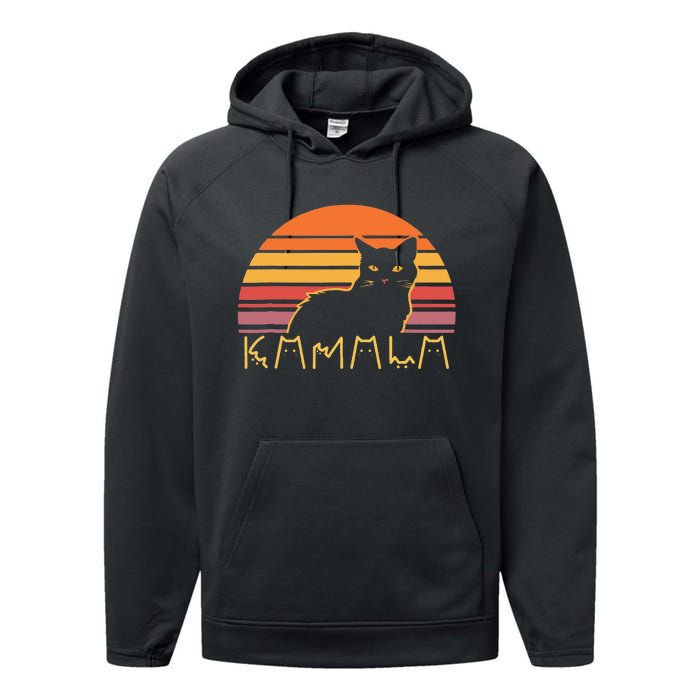 Retro Kamalaharris Cat Lady Funny Kmala Cat Ladies Gift Performance Fleece Hoodie