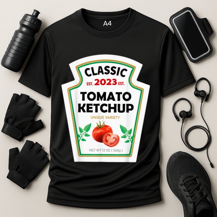 Red Ketchup DIY Costume Matching Couples Groups Halloween Performance Shirt