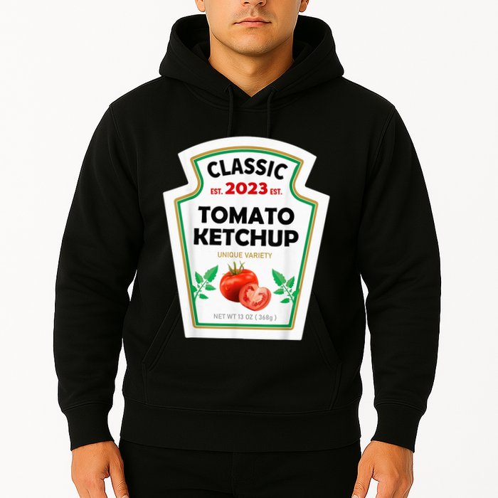 Red Ketchup DIY Costume Matching Couples Groups Halloween Hoodie