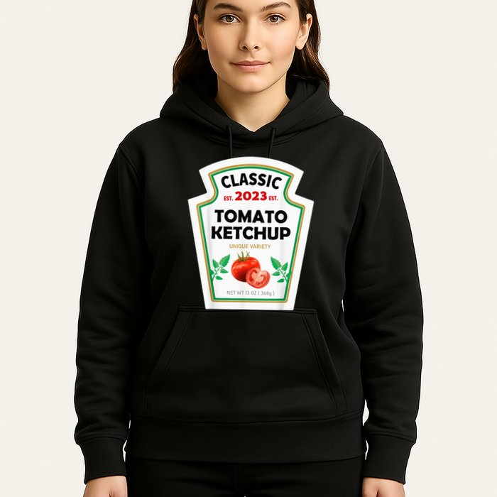 Red Ketchup DIY Costume Matching Couples Groups Halloween Hoodie