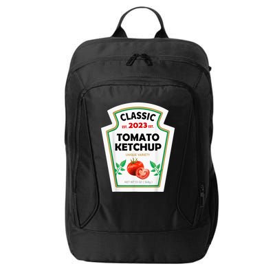 Red Ketchup DIY Costume Matching Couples Groups Halloween City Backpack