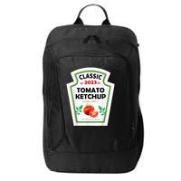 Red Ketchup DIY Costume Matching Couples Groups Halloween City Backpack