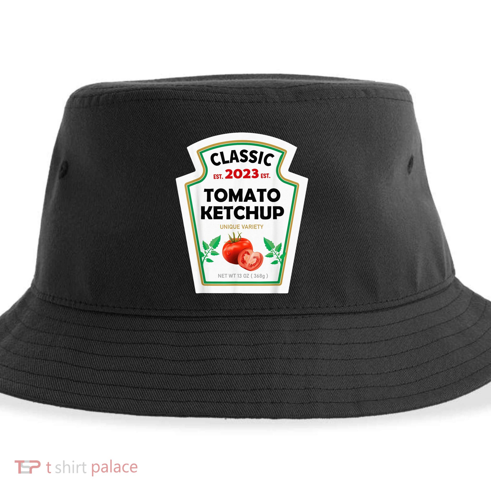 Red Ketchup DIY Costume Matching Couples Groups Halloween Sustainable Bucket Hat
