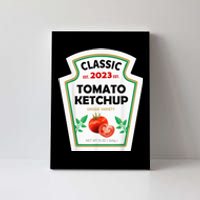 Red Ketchup DIY Costume Matching Couples Groups Halloween Canvas