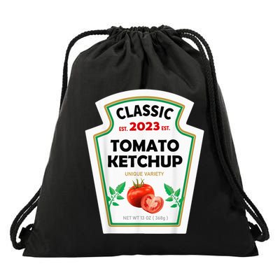 Red Ketchup DIY Costume Matching Couples Groups Halloween Drawstring Bag