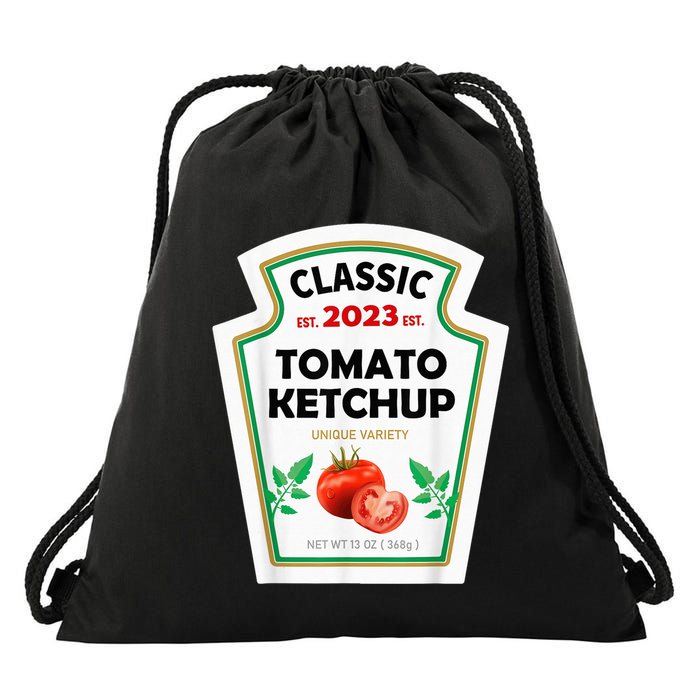 Red Ketchup DIY Costume Matching Couples Groups Halloween Drawstring Bag