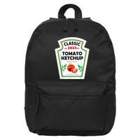 Red Ketchup DIY Costume Matching Couples Groups Halloween 16 in Basic Backpack