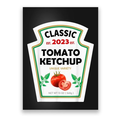 Red Ketchup DIY Costume Matching Couples Groups Halloween Poster