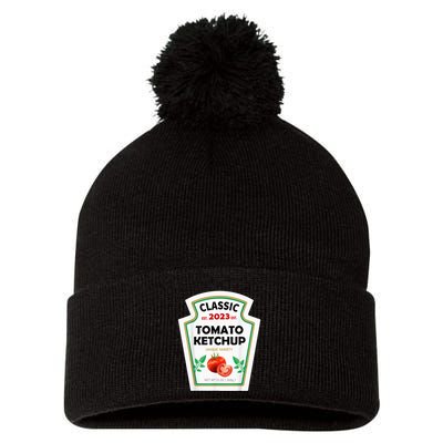 Red Ketchup DIY Costume Matching Couples Groups Halloween Pom Pom 12in Knit Beanie